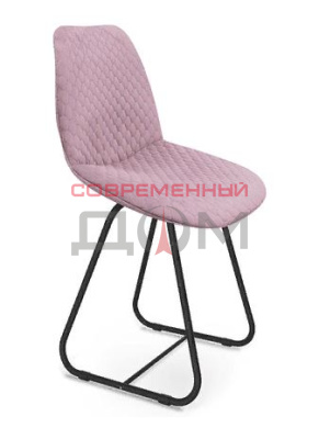 Стул Sheffilton SHT-ST29-C22/S38 микровелюр/металл СТ-554+ SHT-S38 розовый зефир/черный муар